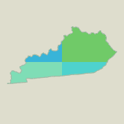Kentucky locator map - boat rentals.