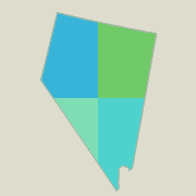 Nevada locator map - boat rentals.