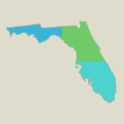 Florida locator map - boat rentals.