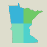 Minnesota locator map - boat rentals.