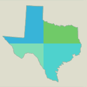 Texas locator map - boat rentals.